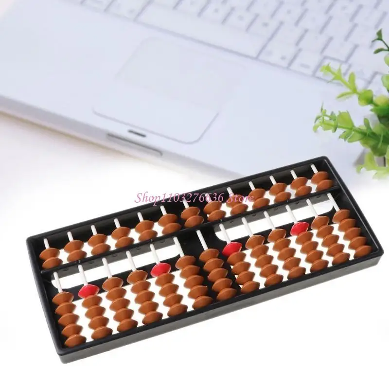 R6FD Plastic Abacus Soroban 13 Digits Kids Calculating Tool