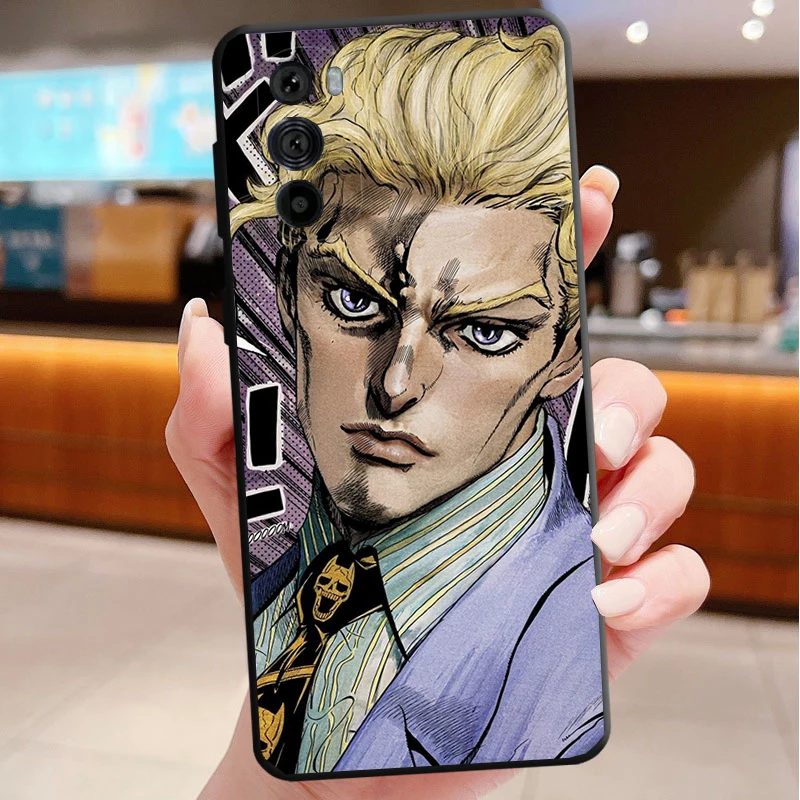 

Jotaro Anime jojo's bizarre adventure Case For Motorola Edge 50 40 Pro 60 50 40 30 Ultra Neo Fusion Moto G Play G Stylus G Power