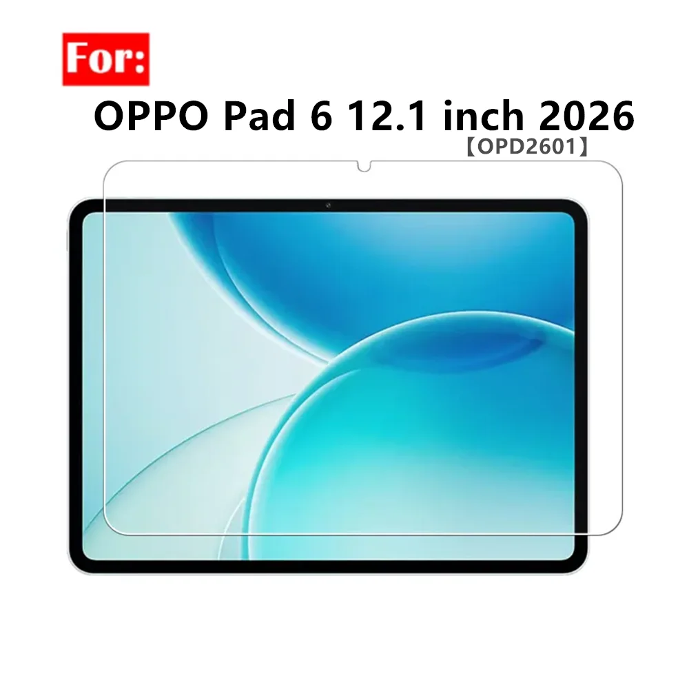 

2Pcs Tempered Glass Film For OPPO Pad 6 12.1 inch 2026 OPD2601 HD Anti Scratch Screen Protector OPPO Pad6 12.1" Tablets film