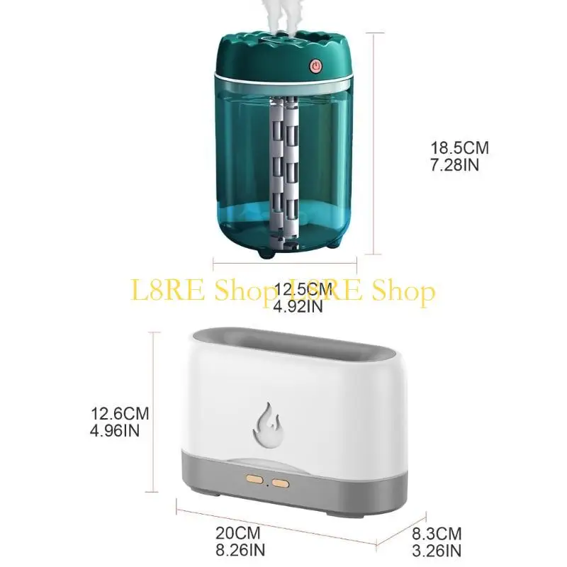 L8RE Simulation Flame Aroma Diffuser USB Flame Effect Air Humidifier Ultrasonic