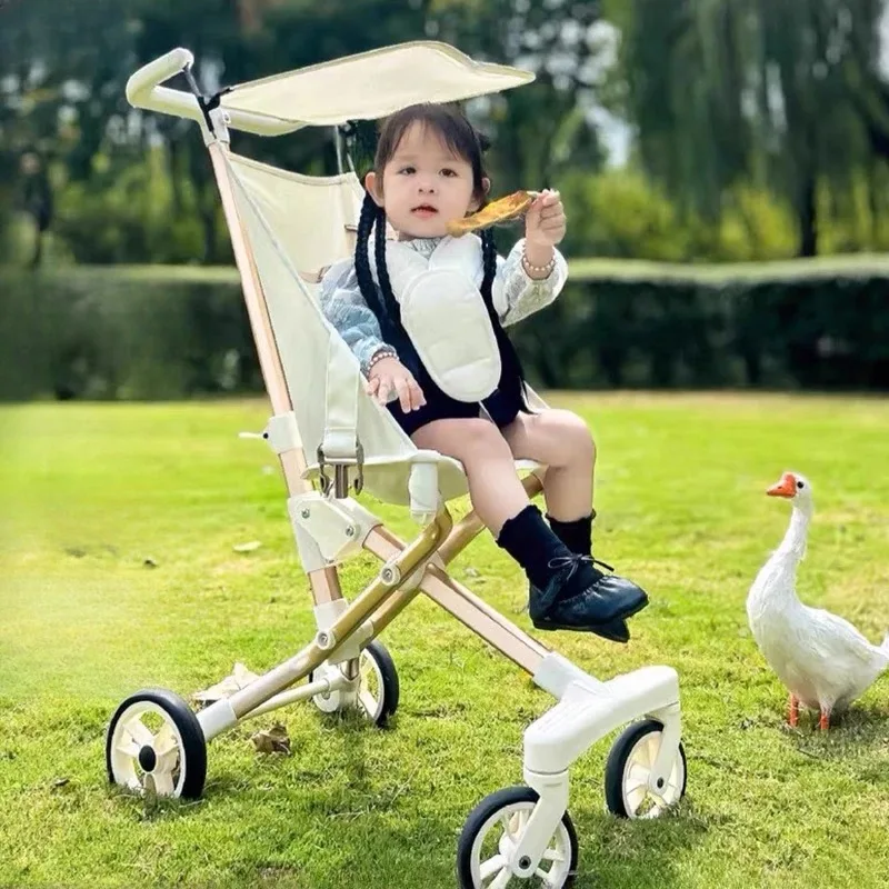 

Высокая пейзажная коляска, легкая дорожная тележка, легкая и складная портативная дорожная детская коляска, четырехколесная тележка