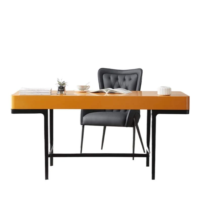 

Italian minimalist study solid wood desk villa small apartment model room modern home desk