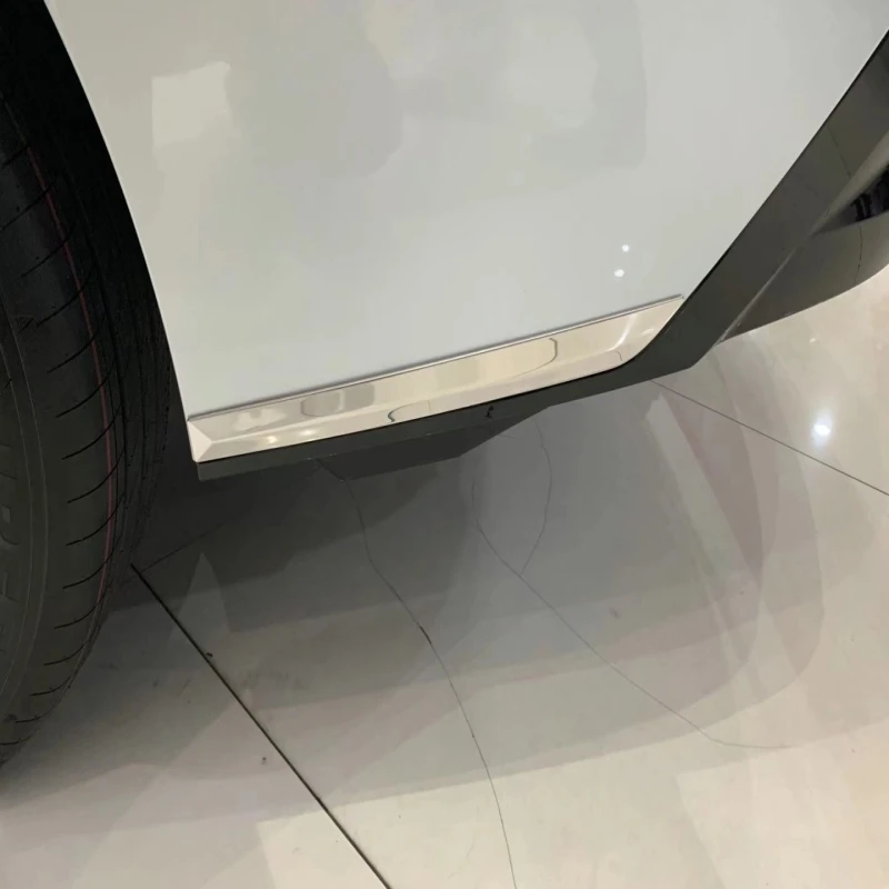For Toyota Sienna XL40 2021 2022 Stainless Steel Rear Bumper Corner Cover Trunks Tail Door Strips Garnish Trims Car Accessories