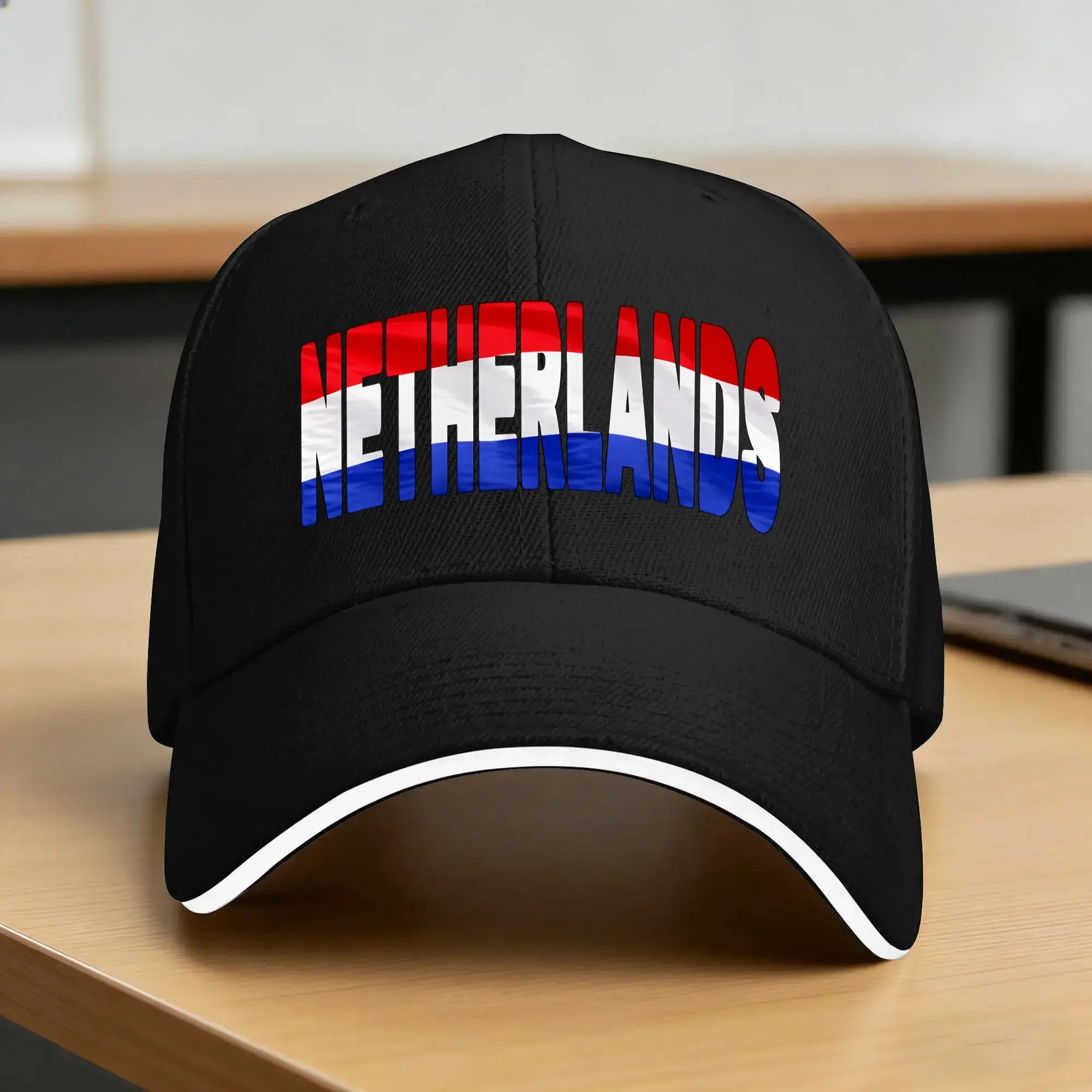 New Netherlands Flag Flying In Wind Cut To Letters Souvenir Baseball Cap  Trucker Hat Spring Men Adult Running Hippie Snapback C
