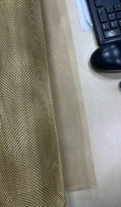 Brass Wire Mesh 5-250 Mesh Anti-Static Grounding Woven Screen Paint Filtration Electromagnetic Signal Shielding CopperMeshFabric