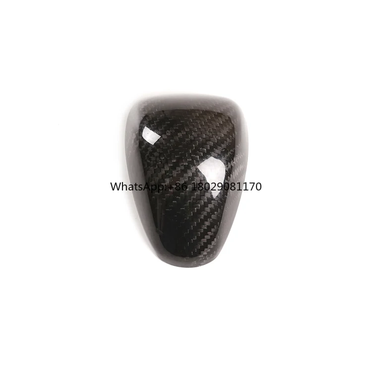 Real Carbon Fiber Gear Shift Knob Cabeça Trim, Capa Protetora, Acessórios Interiores, Fit para Honda Accord 9th, 9.5 Geração