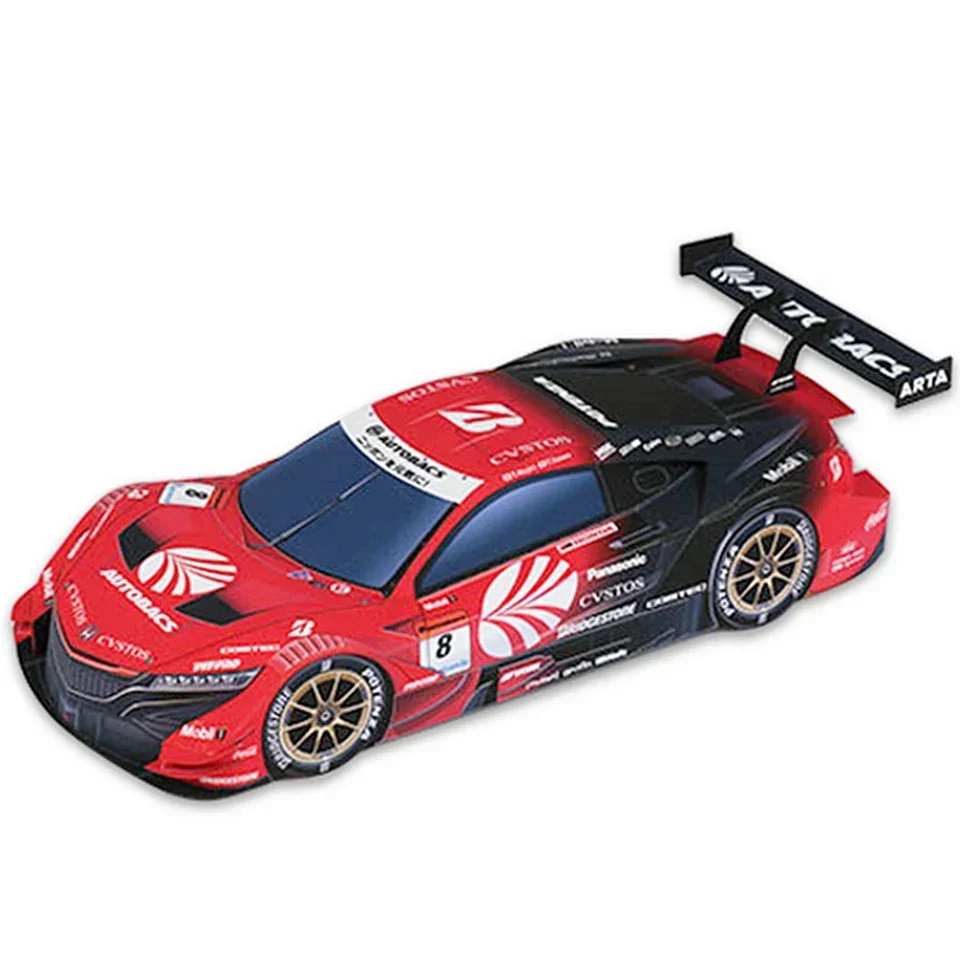 WRC 2019 NSX-GT 1:24 نموذج ورقي للسيارة، Dakar World Rally Racing Origami Art، صناعة يدوية ثلاثية الأبعاد Papercraft DIY Craft ZX-118