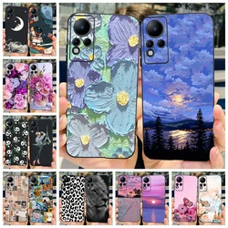 For Infinix Note 12 G88 Case 2022 Fashion Flower Space Phone Cover Soft Funda For Infinix Note 11 Case X663 X663C Note11 Pro Bag