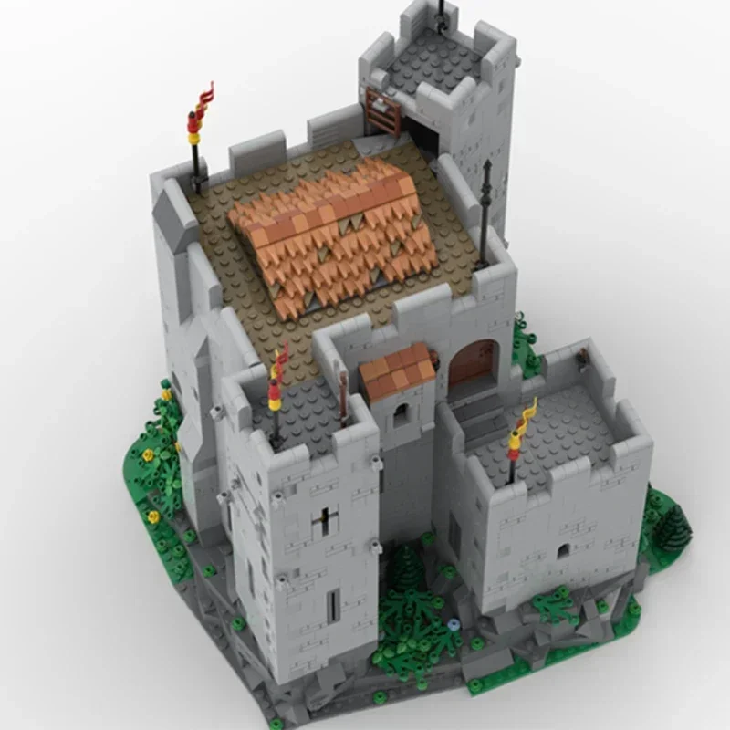 軍事中世城モデル MOC ビルディングレンガレンガ城タワーモジュラーテクノロジーギフト子供の休日組み立てるおもちゃのスーツ