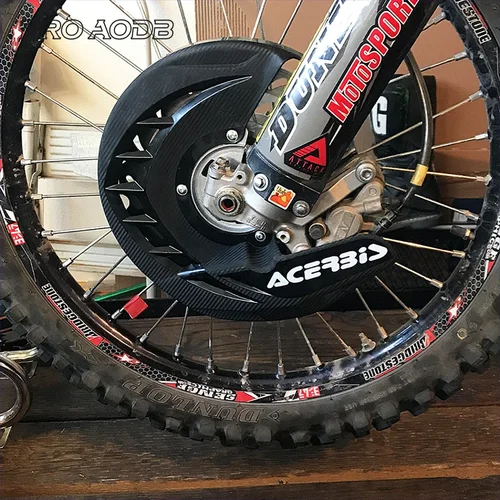 Imagen 2 del producto Cubierta protectora de disco de freno delantero para moto de cross, cubierta para Yamaha YZ125, YZ250, YZ250F, YZ450F, YZ250FX, YZ125X, YZ250X, WR 125, 250, 250F, 450F