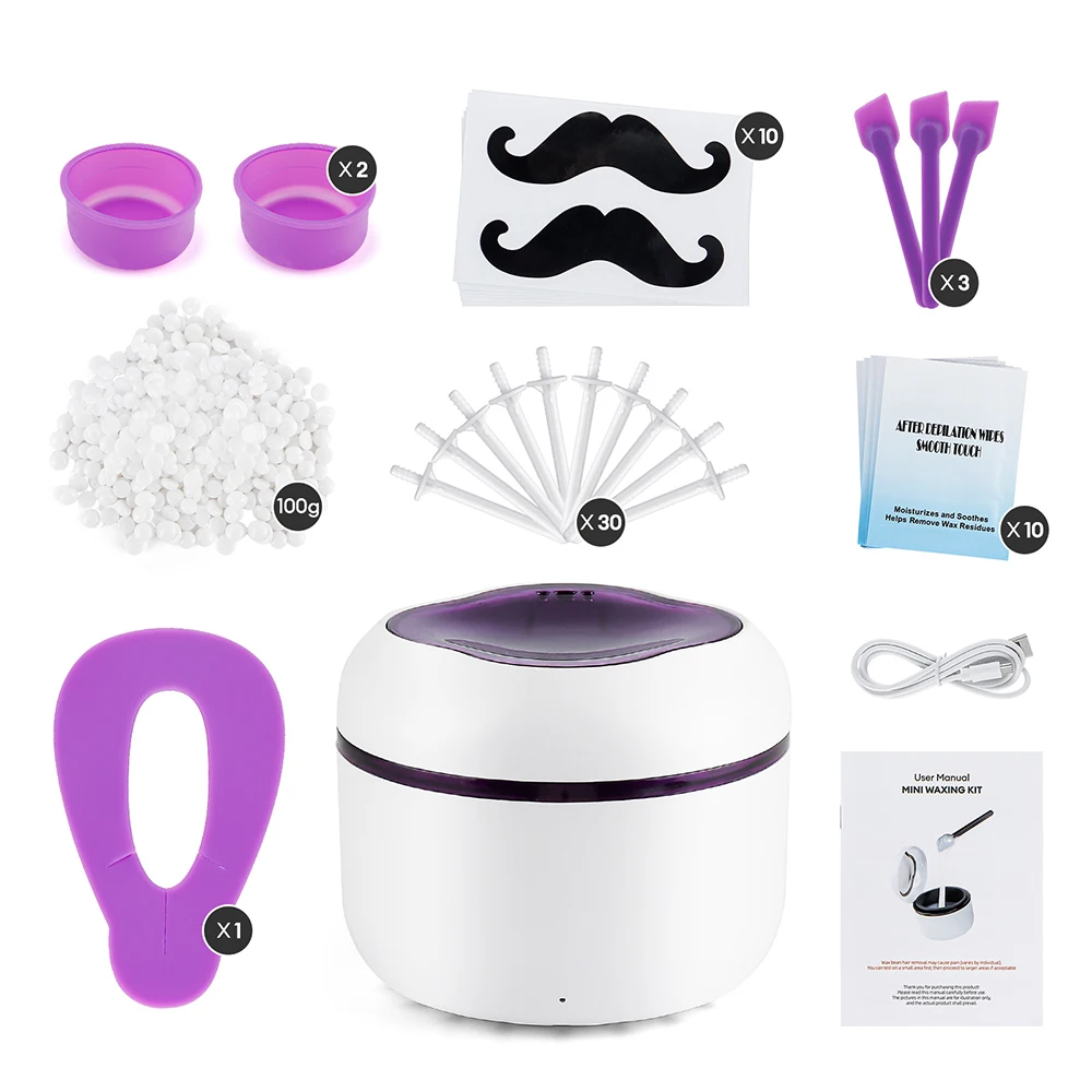 Mini Wachs Heizung Maschine 40g Silikon Schüssel Wachs Wärmer Nase Ohr Haar Entfernung Wachsen Kit Wachs Bean Wachs Heizung schmelzen Topf Schmelzer – Detail 21