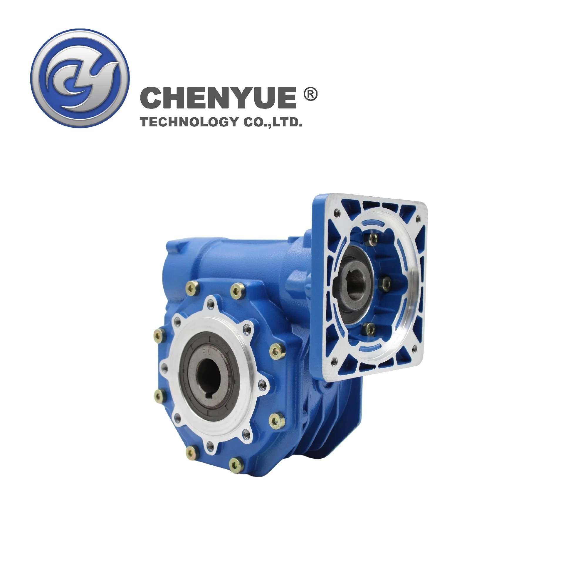 CHENYUE High Torque Worm Gearbox NMVF 75 CYVF 75 - Input 19/22/14/24/28mm  Ratio 5:1/100:1  Tin bronze for CNC  Free Maintenance