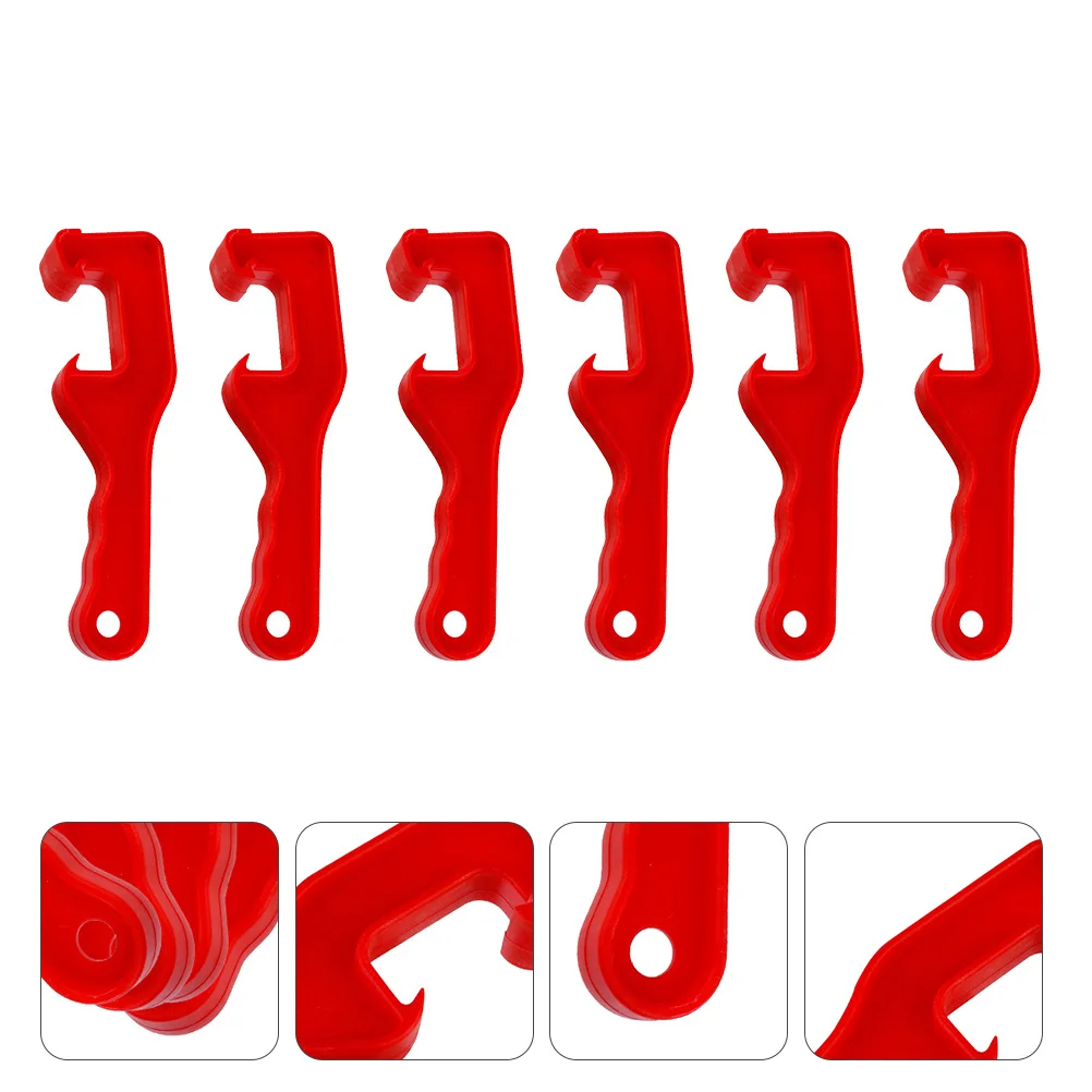 

6Pcs Paint Can Lid Opener Plastic Material Easy Lids Tool Bucket Lid Opener Wrench Tool