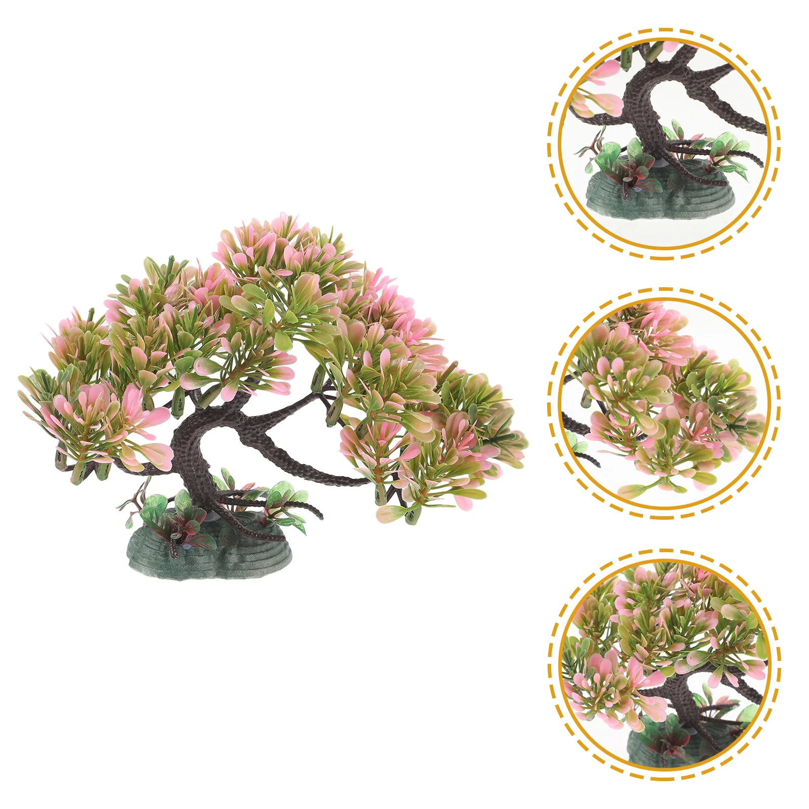 

Realistic Artificial Small Tree Fish Tank Plant Plastic Aquarium Decoration Landscaping Prop Fish Tank Accessories