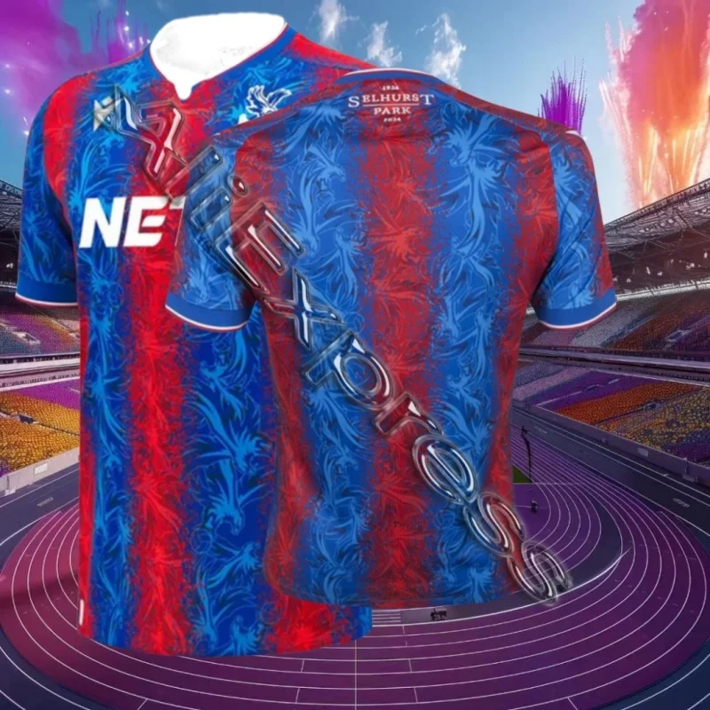 Latest Hot Selling English Premier League Crystal Palace Football Jersey Men's Sports Casual T-shirt Short Sleeved Children