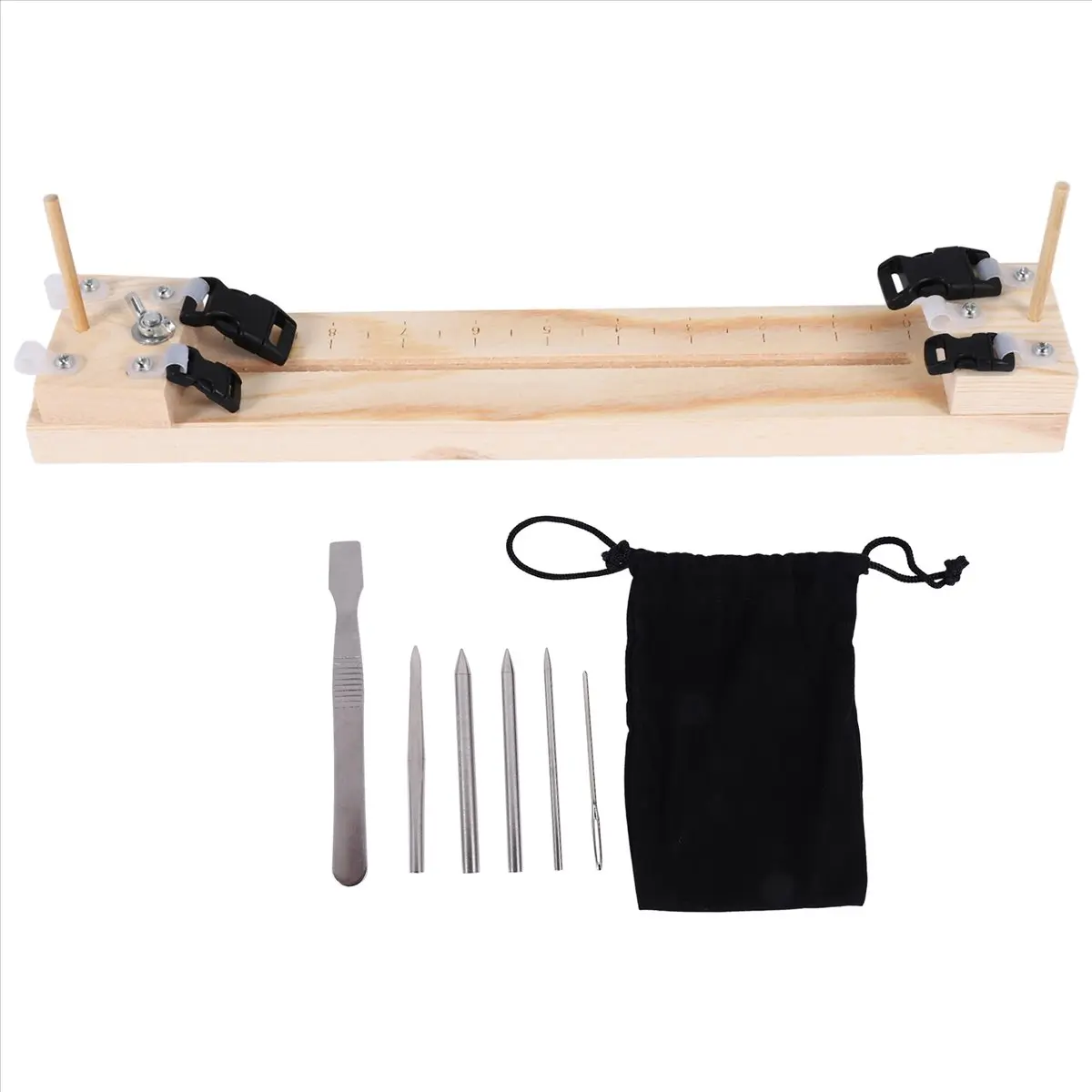 【STOCK】7 PCS Paracord Bracelet Knitting Tool Paracord Tool Paracord Jig DIY Wooden Paracord Braid