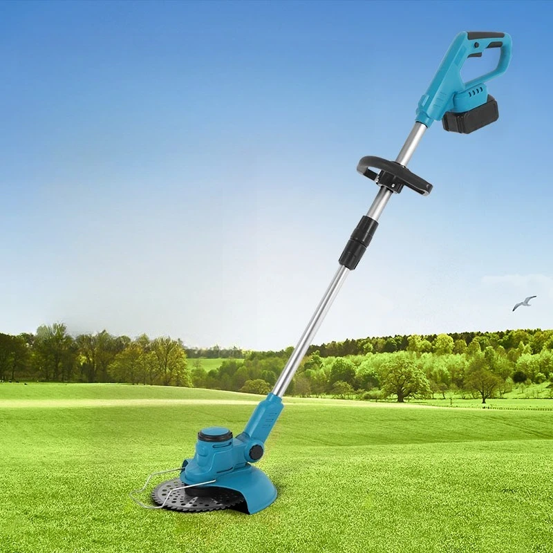 

Small household lawn mower, rechargeable