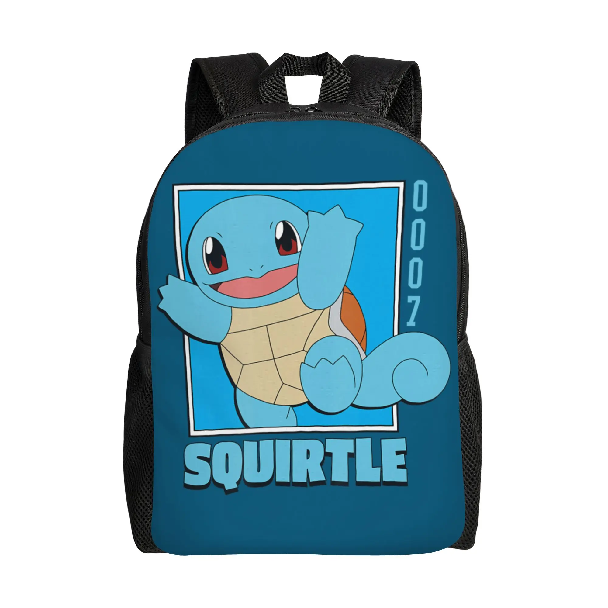 

Back to school season Personalised Squirtle Character Box Rucksack Pokemon Students Backpack
