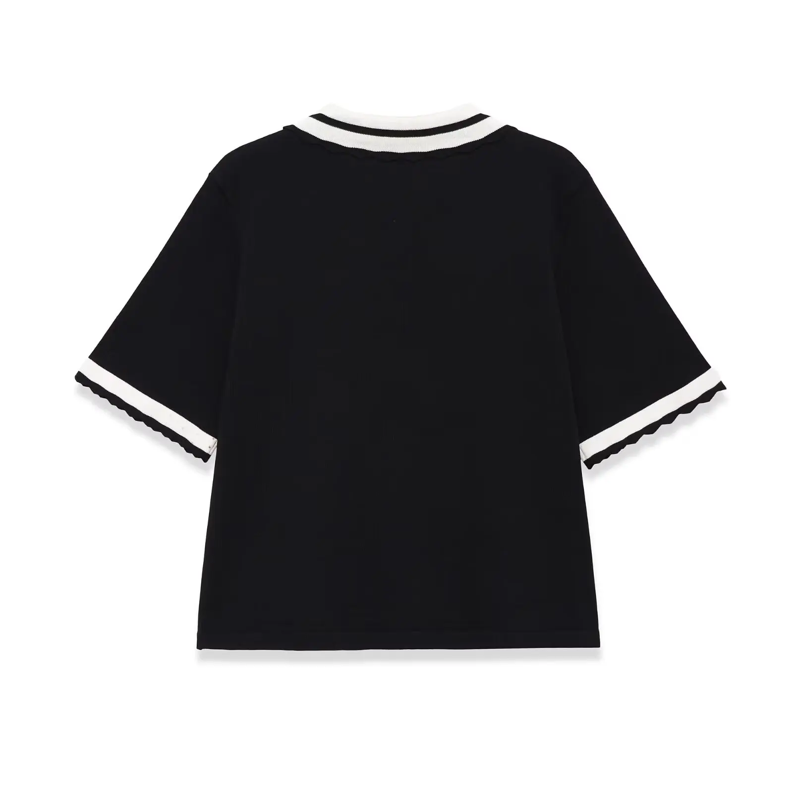 Women's Commuter Style Color Block  Shirt Versatile Short Sleeve T-Shirt Polyester Fabric Flip Collar Regular Sleeve Fit