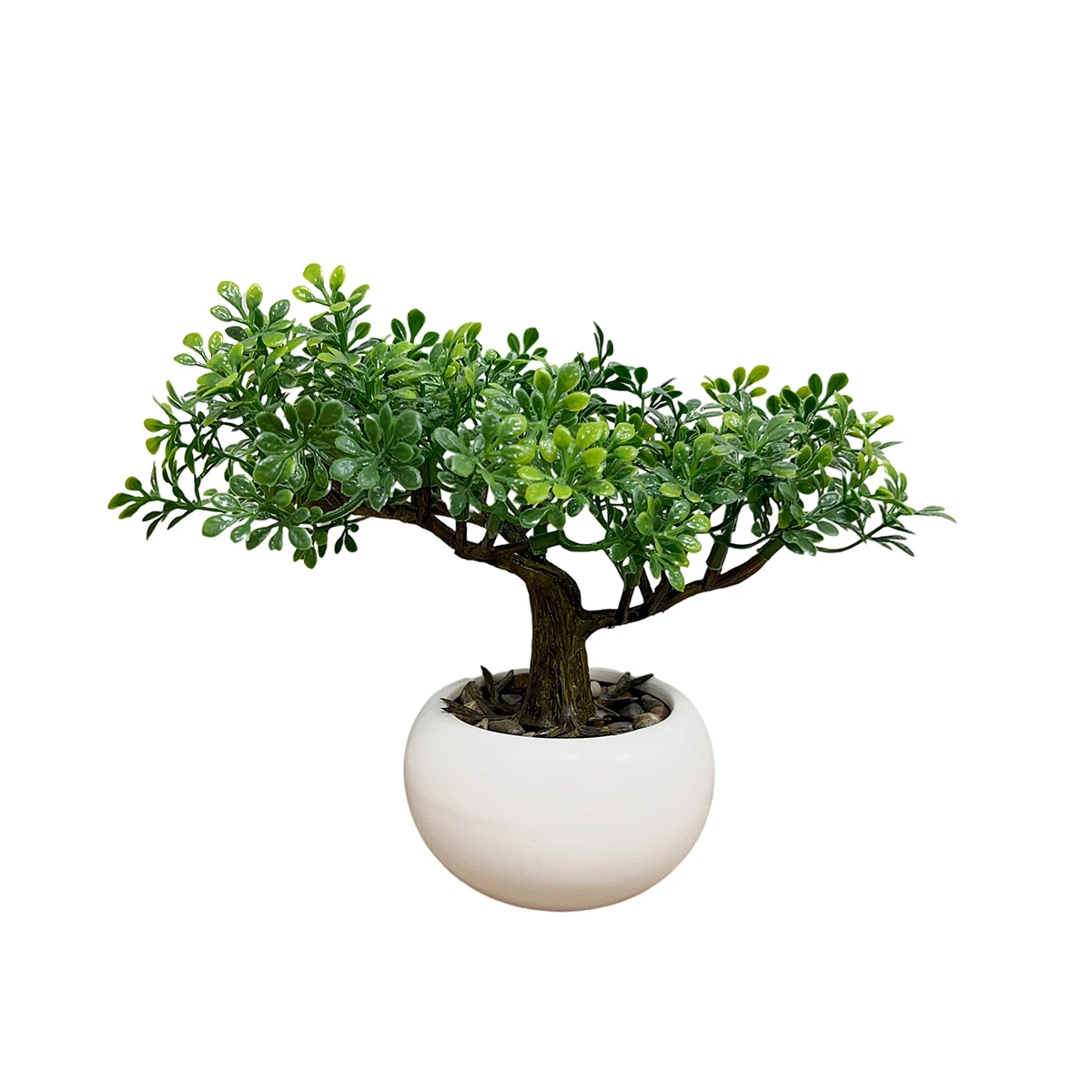 HXGYZP Bonsai Tree Artificial Plant Potted Small Pine Tree Fake Plants With Ceramic Flowerpot Ornament Home Table Garden Decor