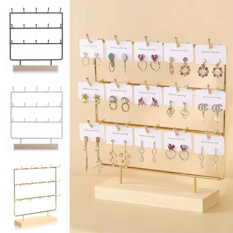 

Necklace Display Holder High Quality Earrings Display Stand Counter Showcase Props Convenient Jewelry Storage Rack For Personal