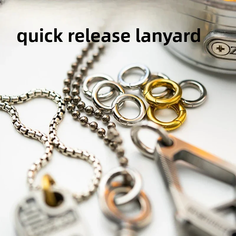 

Аксессуары для подвесок LAUTIE, металлическая пружинная круглая пряжка, быстросъемное подвесное кольцо, круглое кольцо, пряжка «сделай сам»