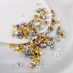 100/200pcs ccb Perle Charme unregelmäßige lose Abstand halter Perle für DIY Halskette Armband Schmuck Herstellung liefert Zubehör