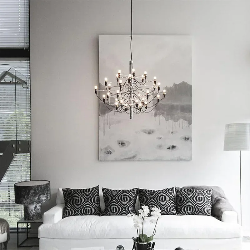 Italian Living Room Chandelier Flos Modern High-Rise Restaurant Villa Showroom Stairs B & B Lamp