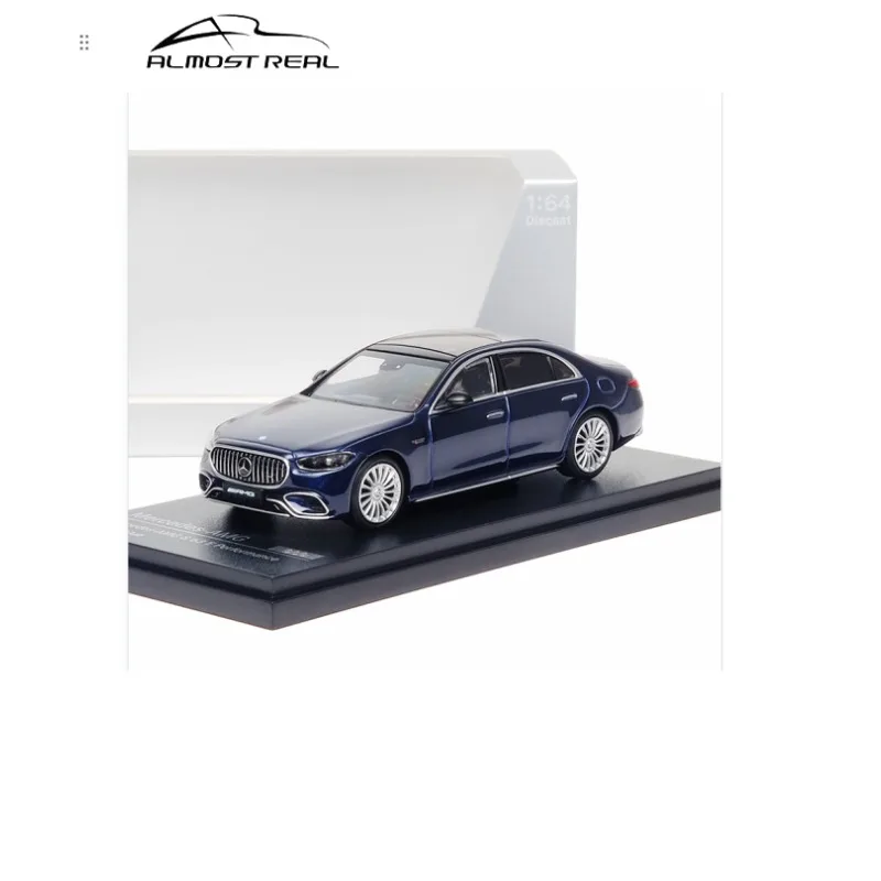 

Модель автомобиля из литого под давлением сплава 1:64 AMG S63 E, синий Haiyue, игрушка для подростков, коллекция для взрослых, детская игрушка.
