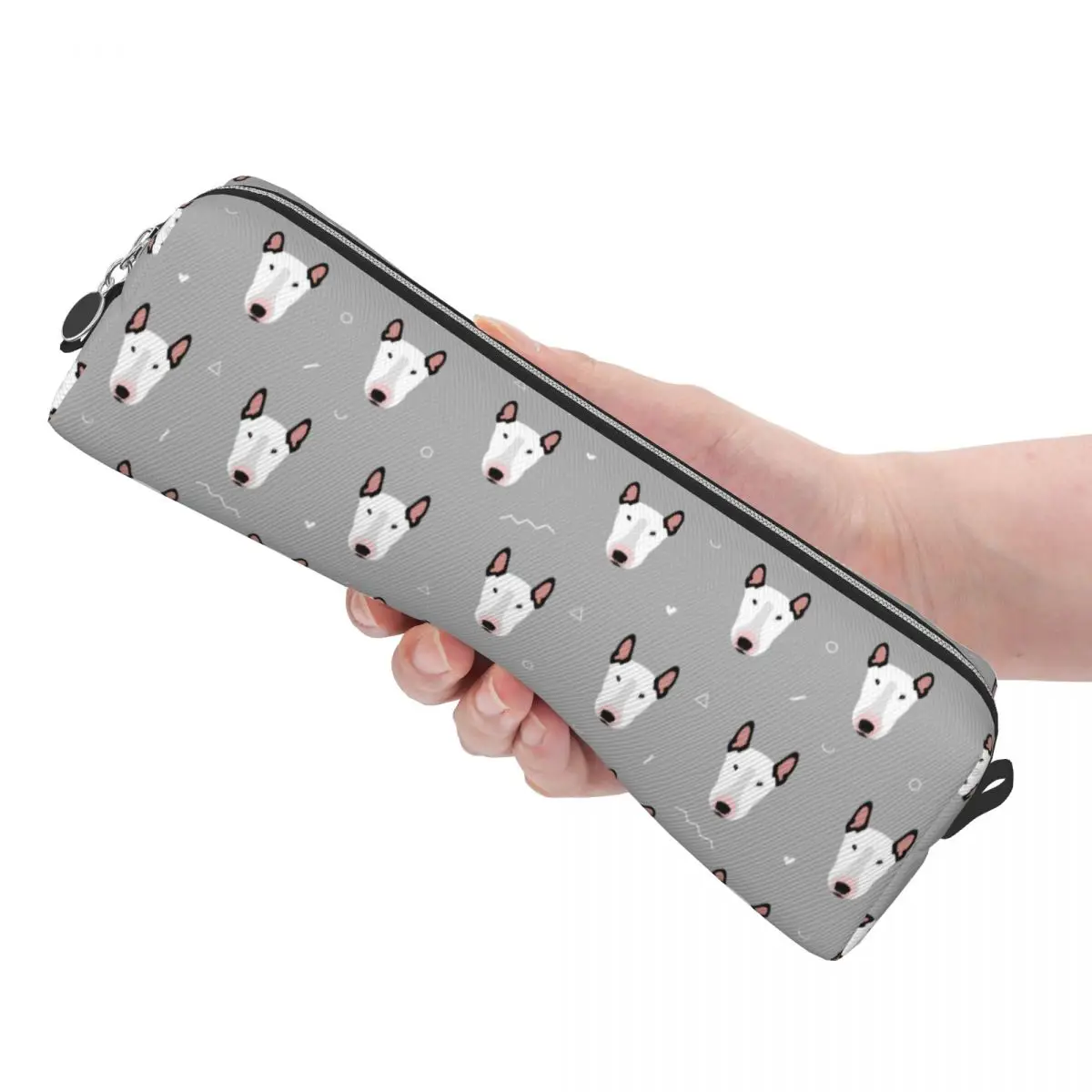 Bull Terriers Pencil Case Gift for Animal Dog Lover Pen Box Bags Girl Boy Large Storage Students School Gifts Pencilcases