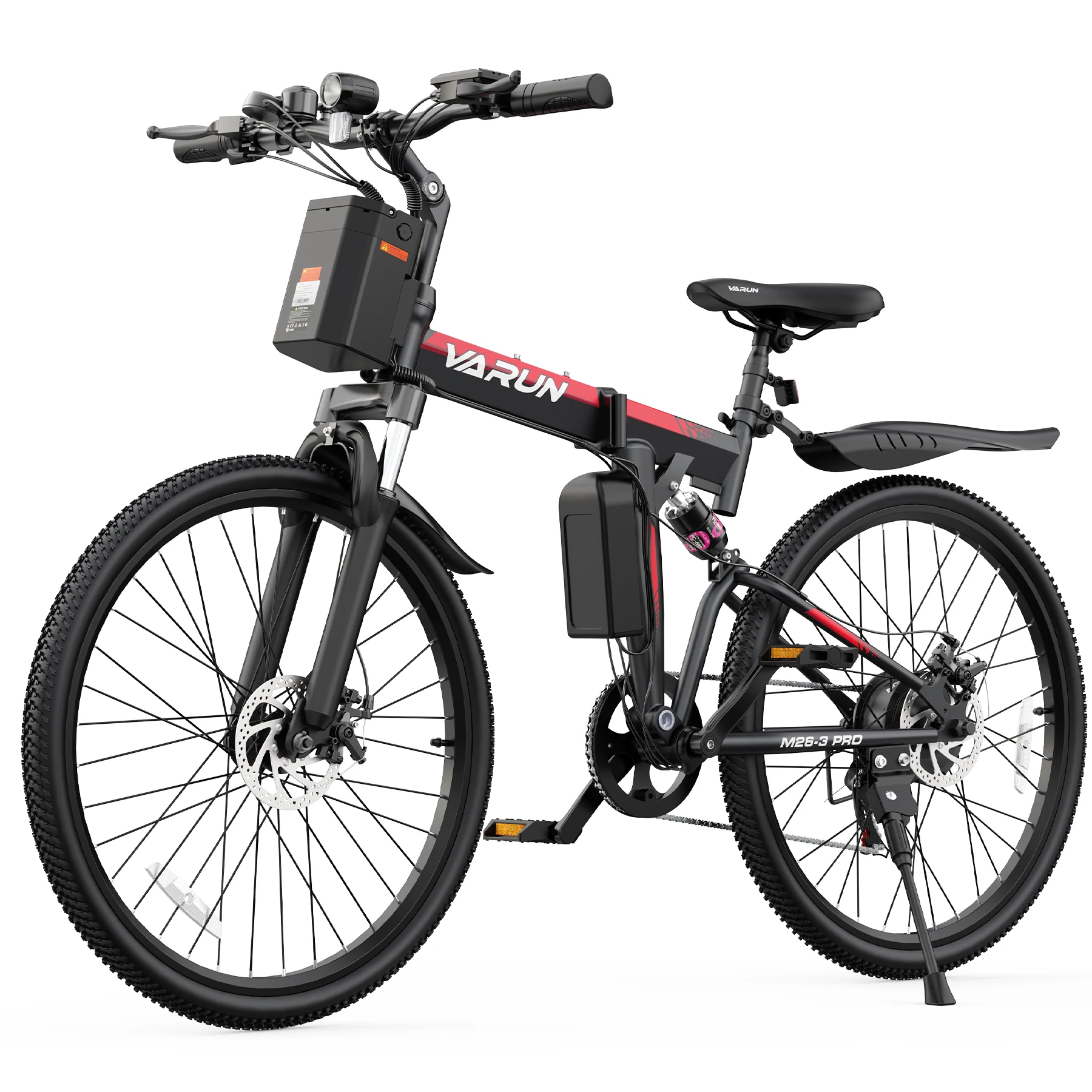 VARUN M26-3 Pro Adult Electric Bike, 750W Peak Power Electric Road Bicycle, 48V 7.8Ah Battery, 26" MTB Mountain Ebike, 20MPH