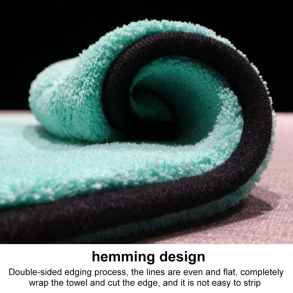 Portable 1200GSM Super Soft Premium Microfiber Drying Cltoth Ultra Absorbancy Aqua Deluxe Car Wash Towel 1-3pcs