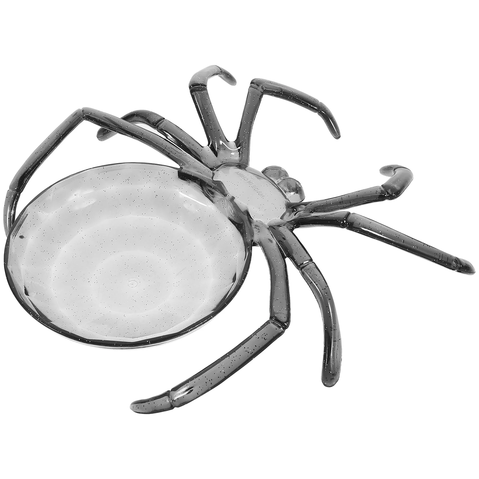 

Halloween Style Spider Fruit Tray Multi-Function Plastic Dessert Plate Delicate Design Easy Clean Dessert Plate