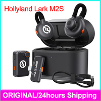 Hollyland Lark M2S Wireless Vlog Microphone for iPhone Camera Android Noise Cancellation Microphone for Photography Interview