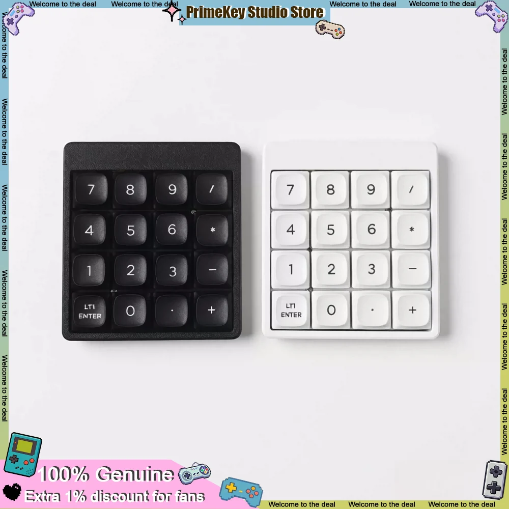 NumberPad Low Profile Switch Keyboard Customized Single-mode Wireless Bluetooth HotSwap VIAL E-sports Gaming Office Keyboard DIY