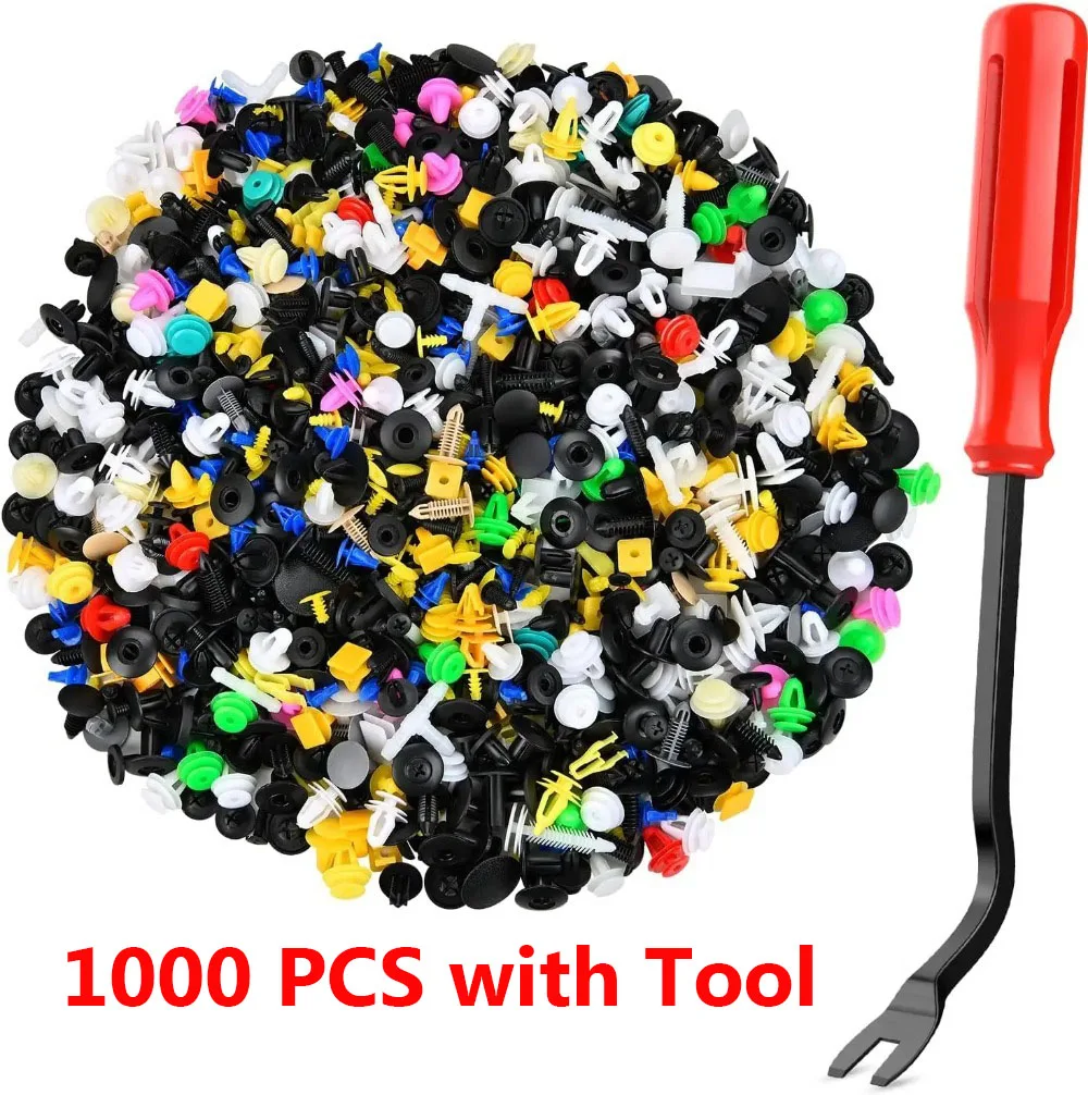 1000 قطعة مشبك سيارة مختلط سيارة الوفير لوحة الباب مشبك ثابت مشبك السيارة العالمي مختلط سيارة الوفير الحاجز تيف لوحة الباب Prot