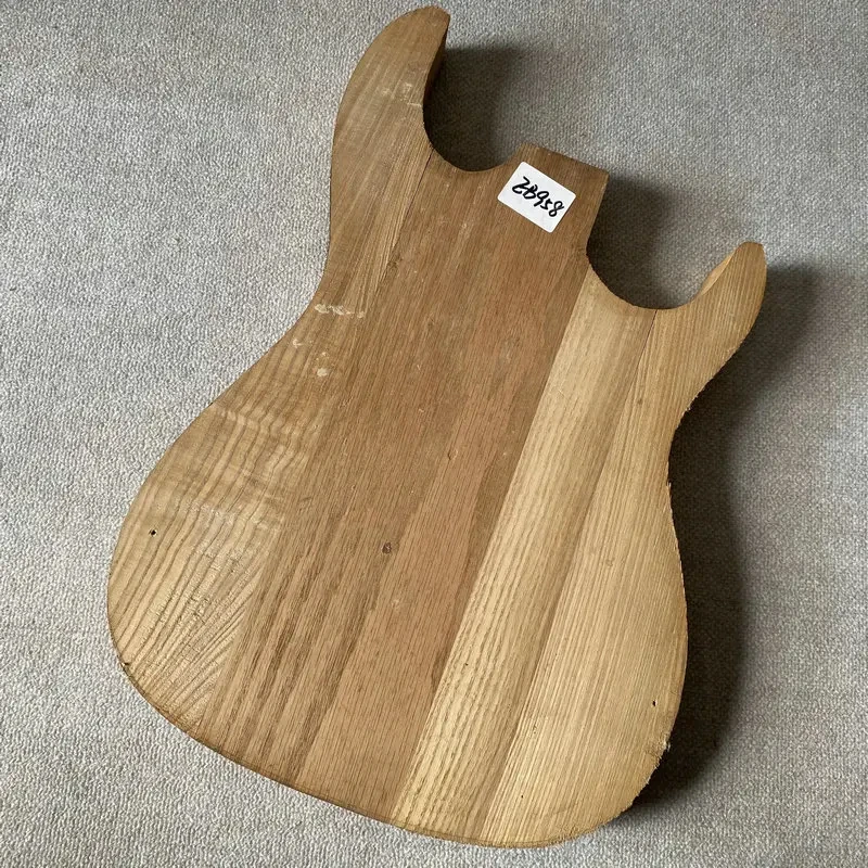 

EB958 Raw Materials Solid ASH Unfinished ST Electric Guitar Body for DIY Replace No Paints Right Hand Uncut Damages Crcaks
