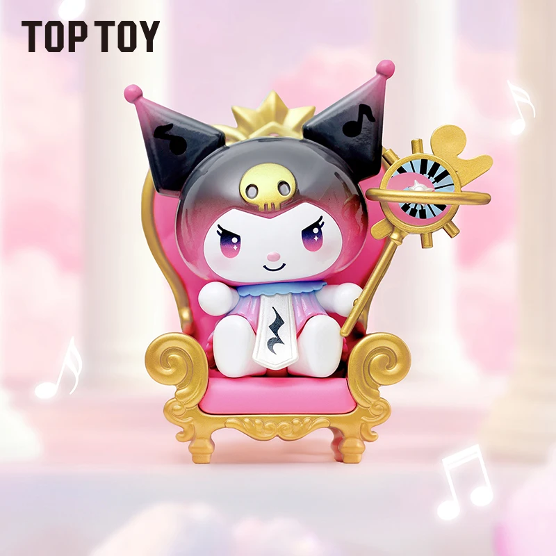 TOPTOY genuino Sanrio familia Chrono Sonata serie figura caja ciega PVC coleccionable decoración de escritorio Kuromi Hello Kitty regalos
