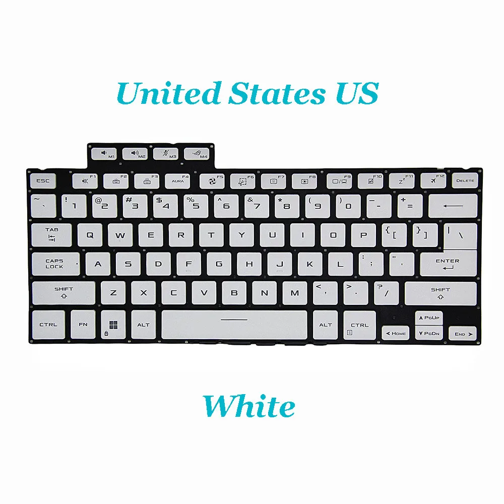 US\JP Laptop Keyboard For ASUS Rog Zephyrus G14 GA402X GA402XV GA402XY GA402XZ GA402XU GA402XI With Backlit Without Frame