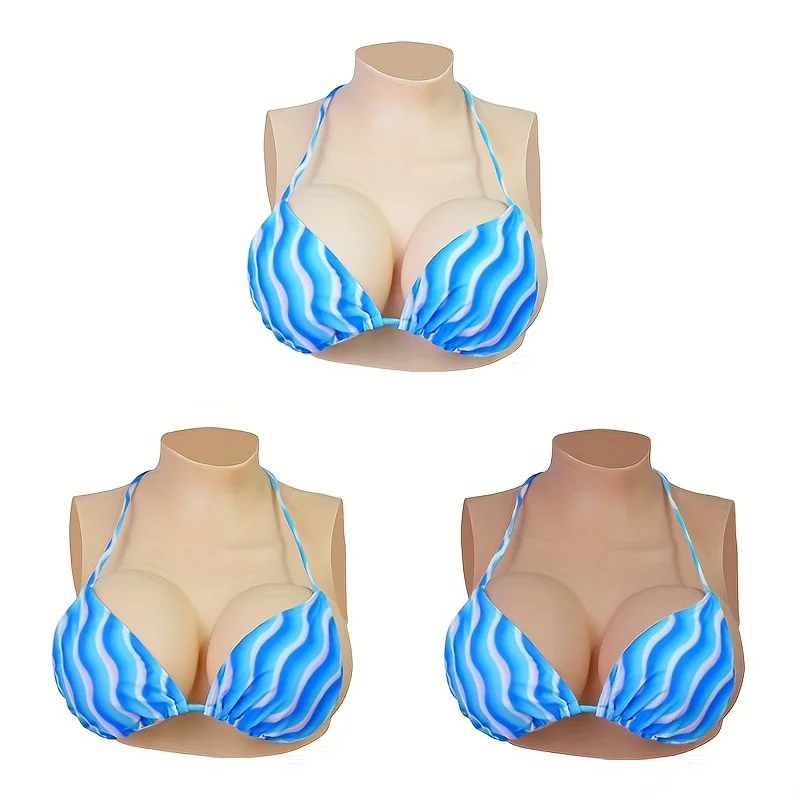 Simulated Silicone Breast Board Fake Breast G Cup, Suitable for Cross Dressers to Drag Queen Mastectomy Transgender Breastplates