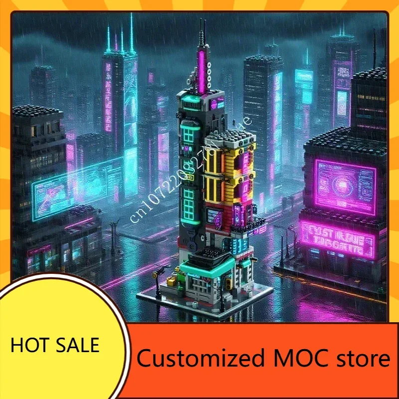 

4095 шт. Futurepunk Лидер продаж MOC креативные рождественские пазлы CityArchitecture Streetview день рождения DIYA сборочные игрушки подарки