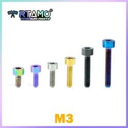 RTAMO Titanium Bolt M3X6/8/10/12/15/18/20 Ti Fastener for motorcycle conversion