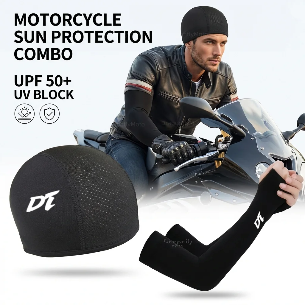 

For YAMAHA DT230 DT250 DT175 DT200 DT125 DT125R Motorcycle Summer Sun Protection Cap Cycling Cap Sports Arm Cover Protection