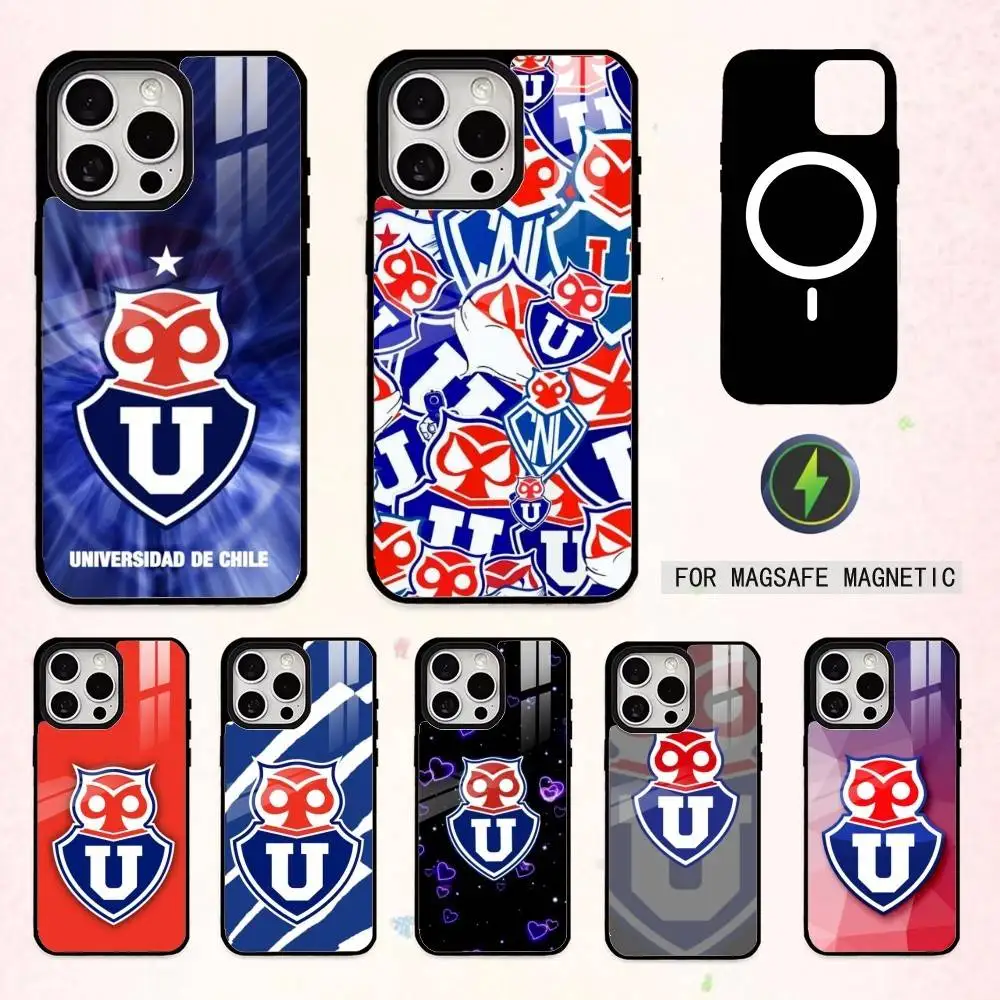 

COOL C-Chile U-University L-Logo Phone Case For iPhone17,16,15,14,13,12,11 Plus,Pro Max Magnetic For Magsafe Wireless Charging
