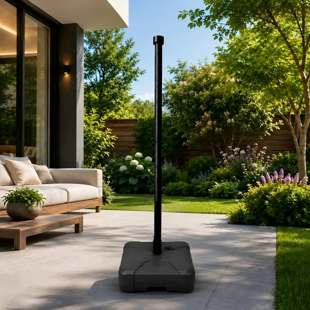 Split Outdoor Lamp Pole with Base Flange for Road Lamp universal Lamp Pole