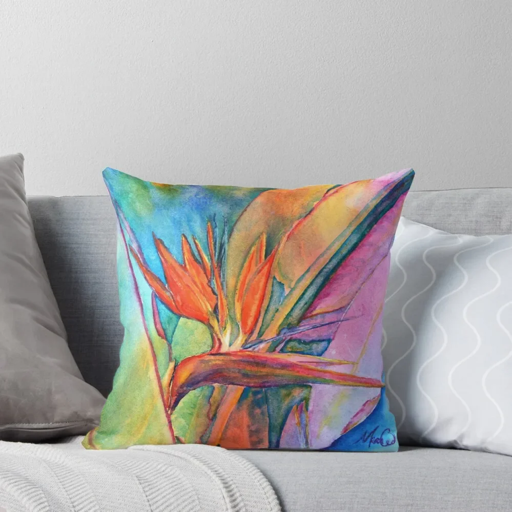 

Bird of Paradise Throw Pillow Marble Cushion Cover Cushions For Decorative Sofa pillow pillowcase Decorative Cushion pillow