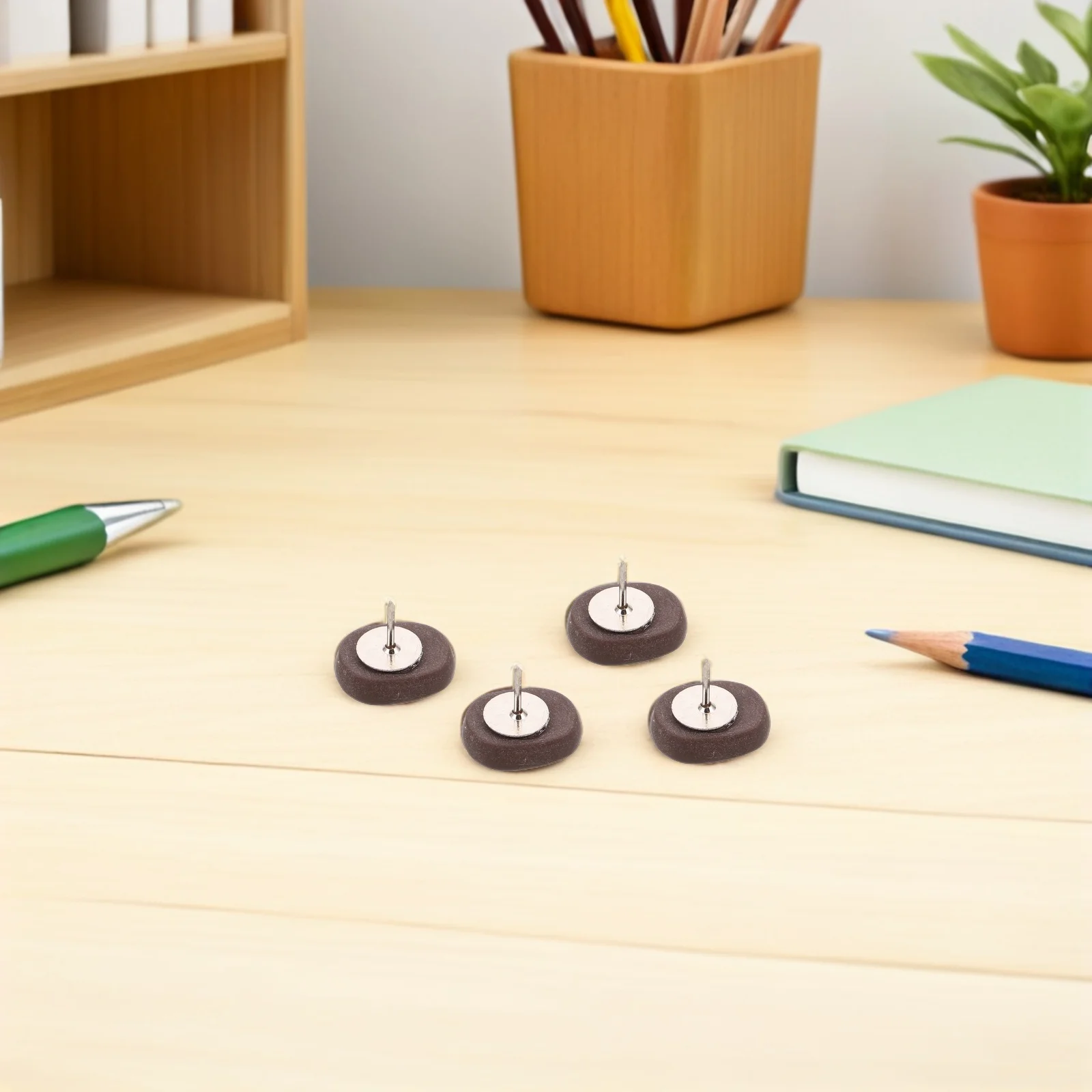 

40Pcs Coffee Bean Thumb Tacks Creative Resin Push Pins for Pinboard Wall Hanging Organizer Cute Desk Teacher Classroom