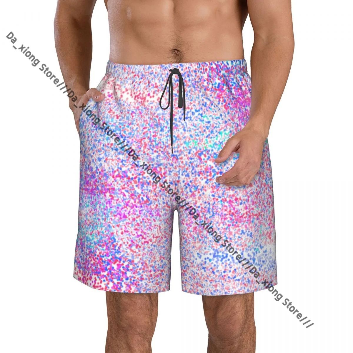 

Mens Swimwear Swim Short Trunk Stylish Shining Dots Beach Board Shorts Swimming Surffing shorts
