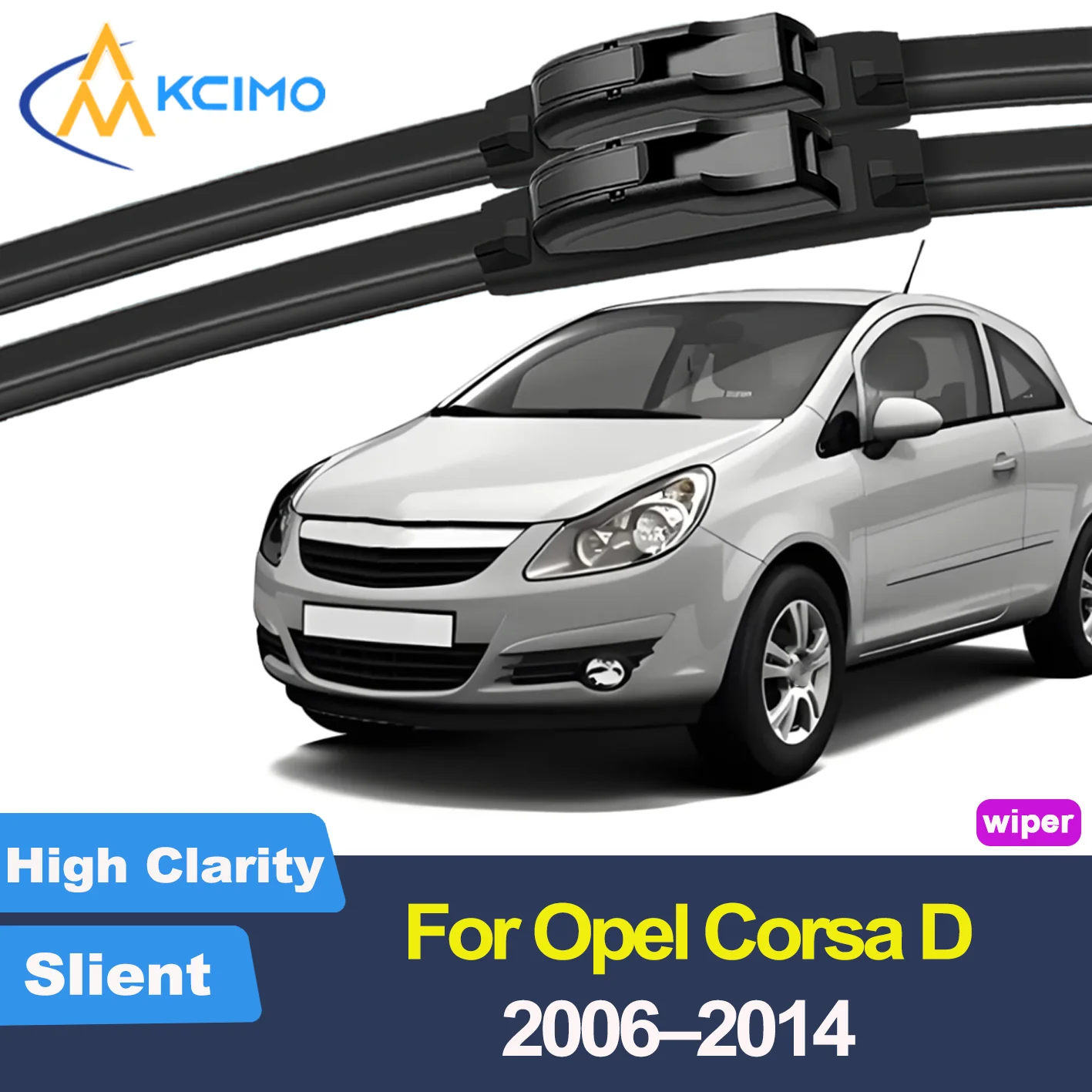 

2PCS New Front Windshield Wiper Blade for Opel Corsa D S07 2006-2014 Vauxhall Corsa Front Windshield Auto Wipers Blade Brush