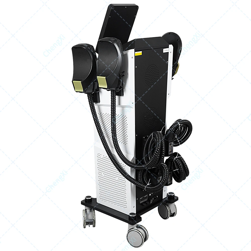 2025 엠손 네오 스컬프 머신 블랙 골드 RF 6500W 지방/바디 조각 슬리밍 근육 자극 전자기 기술